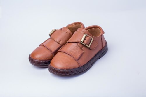 House One leather booties with buckle - Offspring